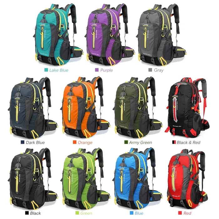 40L résistant à l'eau voyage sac à dos Camping randonnée ordinateur portable sac à dos Trekking escalade sacs à dos