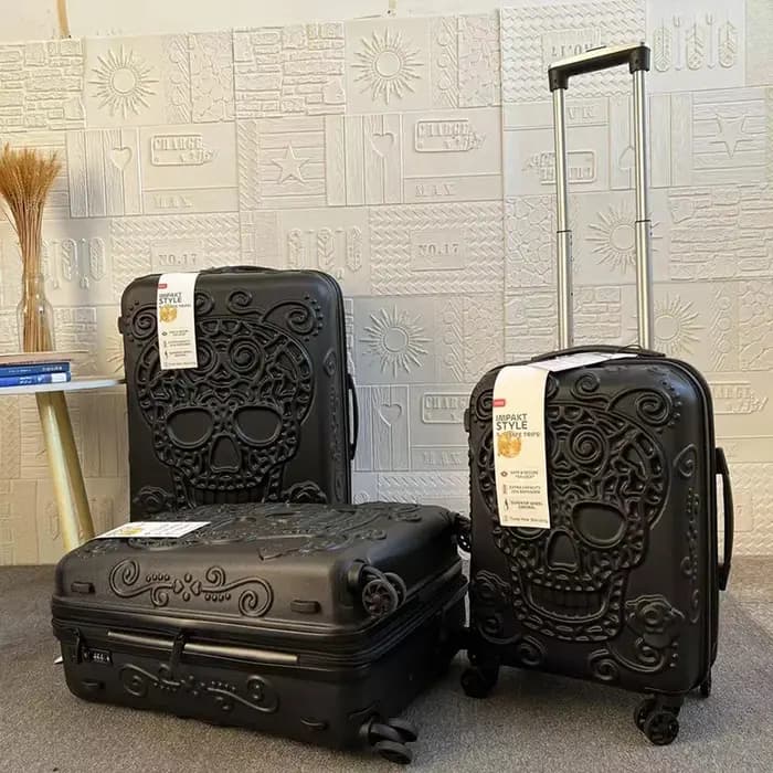 Valise de voyage avec éléments pop de personnalité