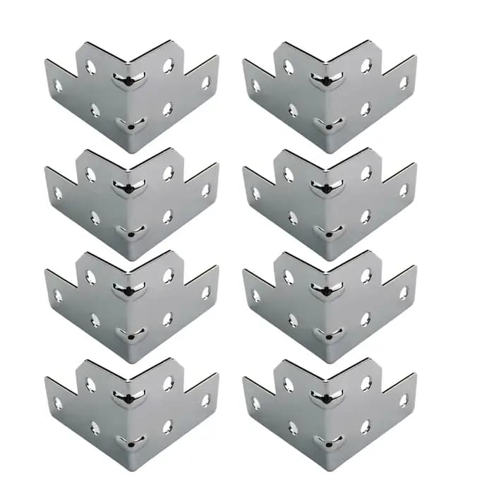 Supports d'angle de boîtier de vol, 8 pièces, boîtier en bois, armoire, bord métallique, protecteurs
