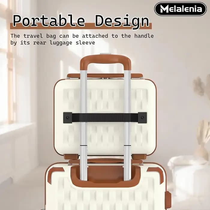 Ensemble de bagages légers et durables de 7 pièces, valise de voyage familiale avec serrure TSA et r
