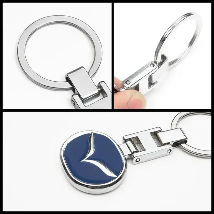 Porte-clés en métal avec logo Mazda
