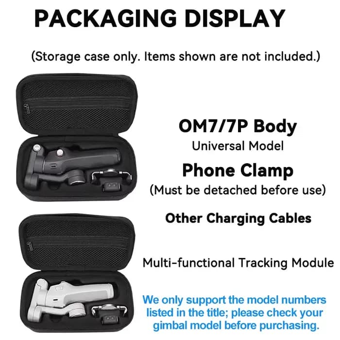 Boîte pour DJI Osmo Mobile 8 cardan portatif sac de rangement sac rigide de voyage pour DJI