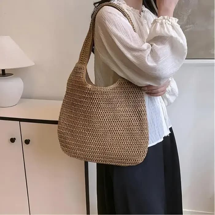 Mode rotin femmes sacs à bandoulière tissé femme