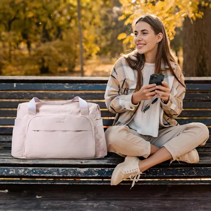 BAGSMART Sac de voyage 42L Grand sac de nuit pour week-end Sac