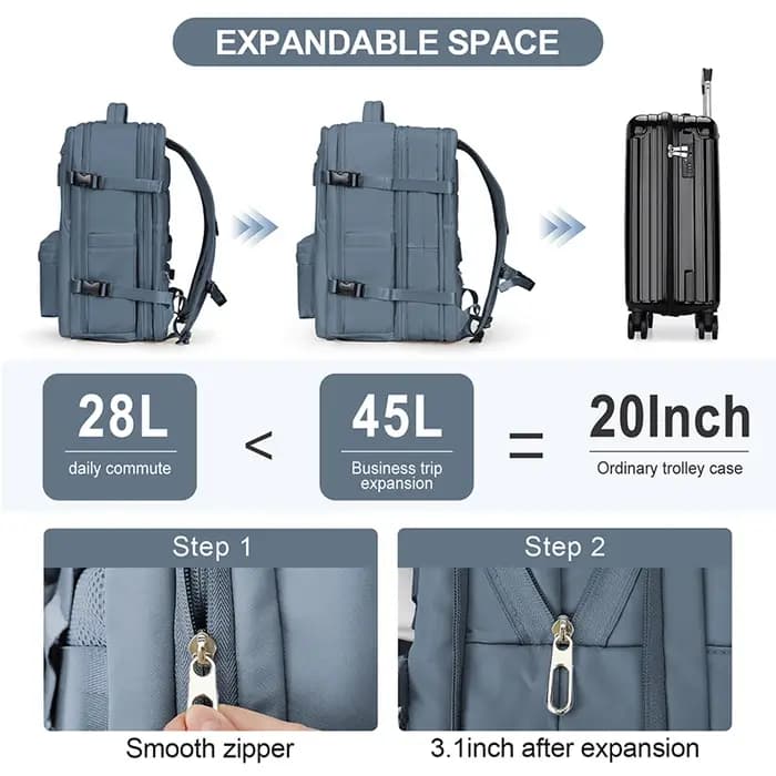 Sac à dos de voyage Extra Large pour hommes et femmes