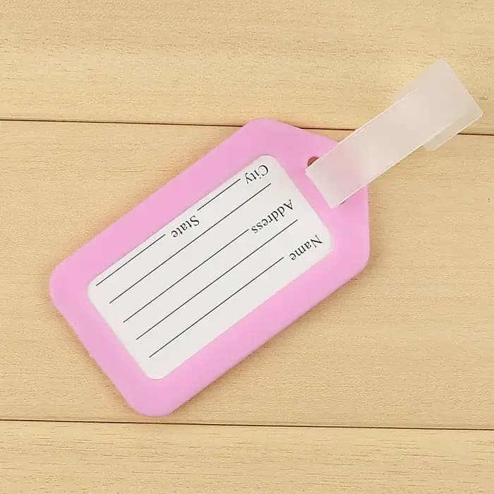 Étiquette de bagage en plastique pour hommes et femmes