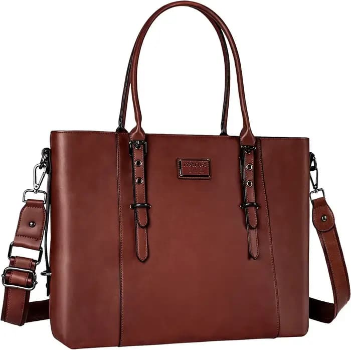 MOSISO sac fourre-tout pour femmes pour MacBook Air Pro 13.3 15.6 17.3 pouces Dell ordinateur portable sac étanche en cuir PU grande capacité