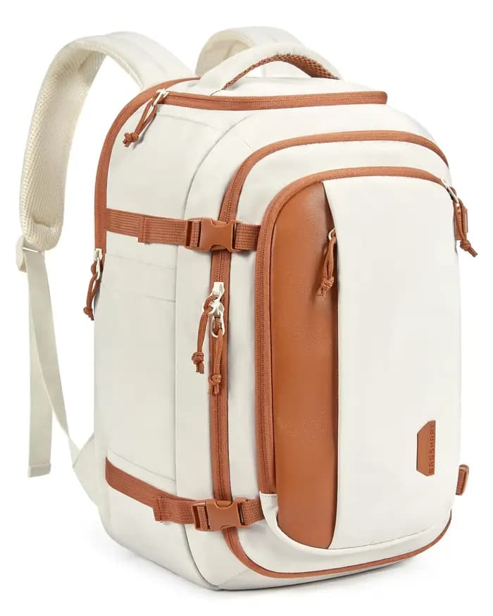 BAGSMART Sac à dos de voyage léger 30L approuvé pour le vol pour hommes et femmes Sac de voyage étan