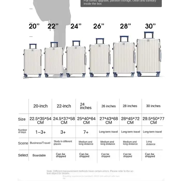 Valise de voyage à cadre en aluminium, nouvelle valise à roulettes pour homme, 28/30 pouces, grande taille, bagage 20 pouces, valise cabine avec serrure à code.