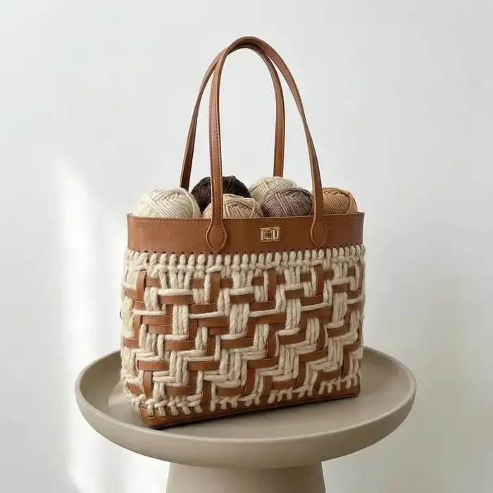 Accessoires de sac tissé DIY : Sangles de remplacement à double poignée pour sacs à main