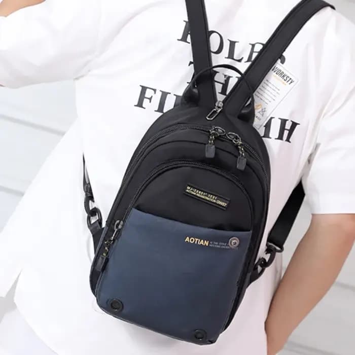 ChimMen-Sac à dos multifonctionnel en nylon imperméable pour hommes