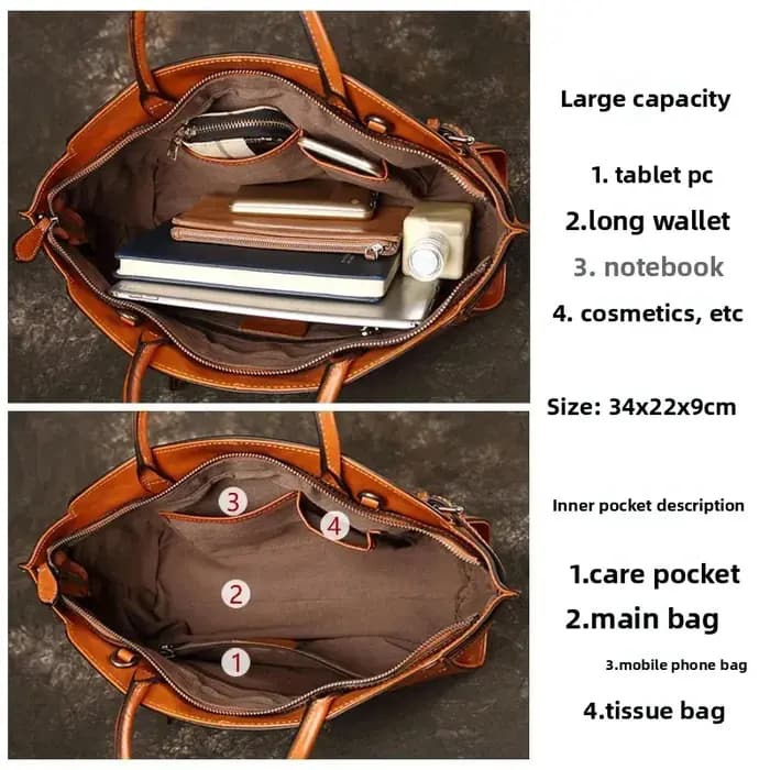 Sac de bowling Boston en cuir haut de gamme