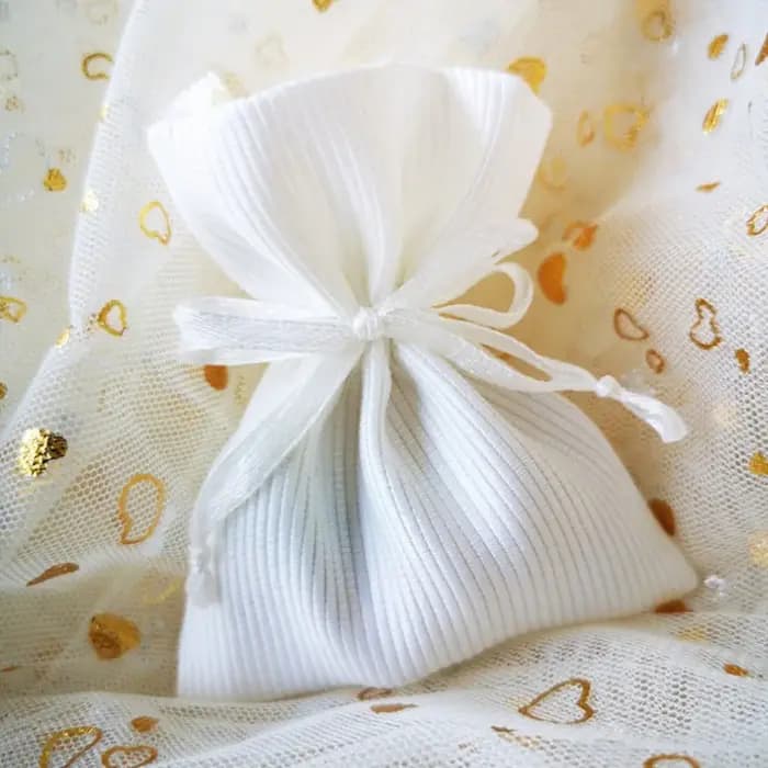 Petits sacs cadeaux blancs 7x9cm Mariage Anniversaire Fête Bonbons Sac