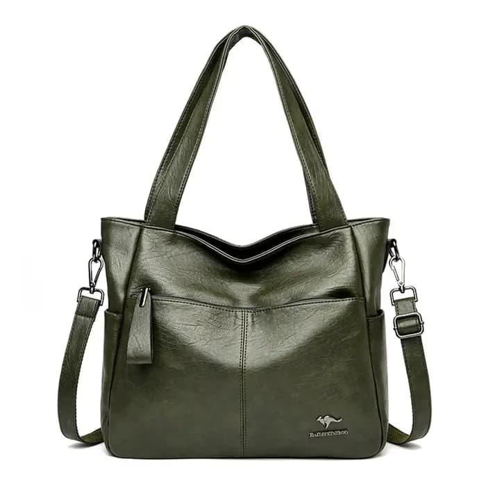 Sac fourre-tout en cuir véritable pour femme