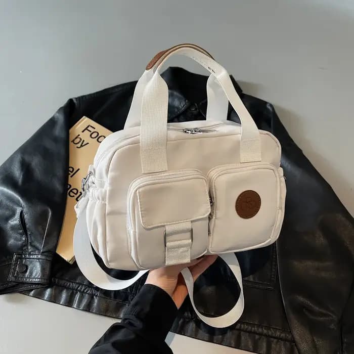 Soldes d'hiver de la saison : Sac à bandoulière en toile grande capacité pour femme