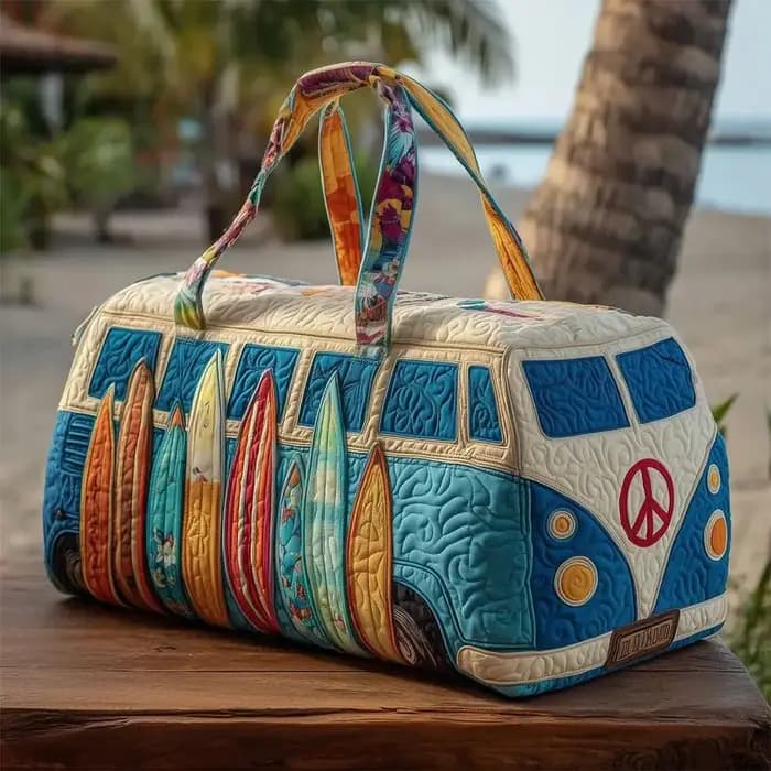 Sac de voyage matelassé en coton