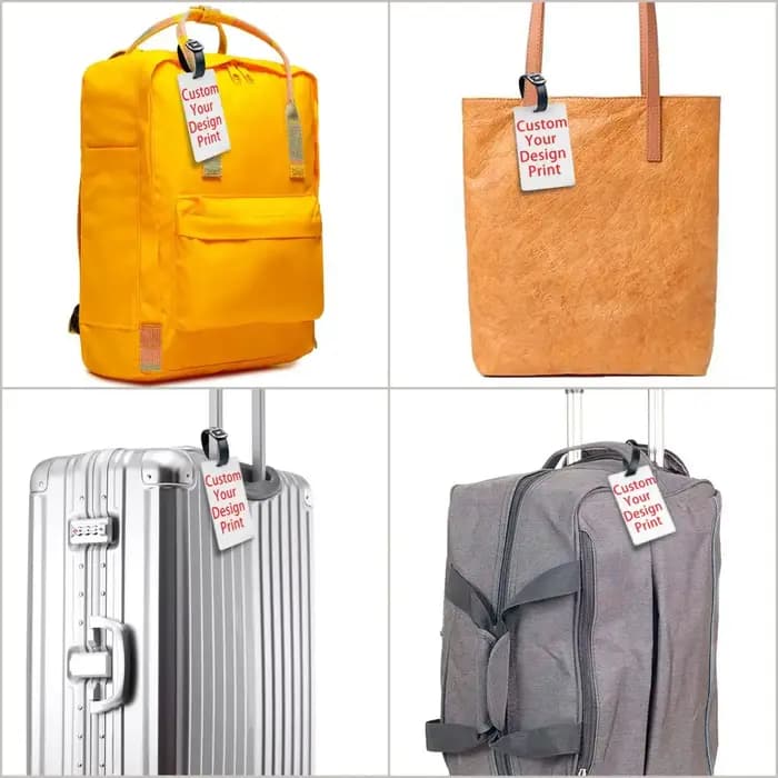 Étiquette de bagage personnalisée pour valise de voyage