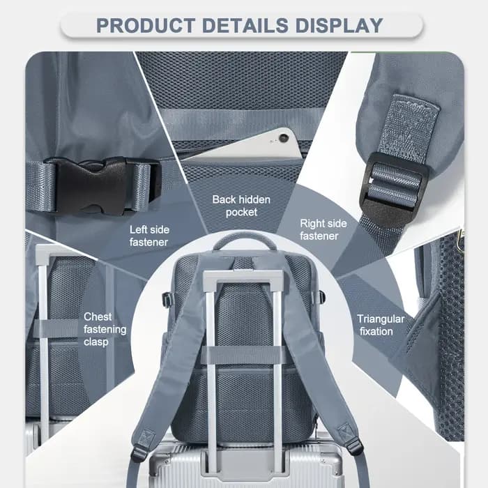 Sac à dos de voyage Ryanair 40x30x20, sac à dos décontracté pour cabine Wizzair, sac à dos pour bagages à main, sac à dos décontracté, sac à dos pour ordinateur