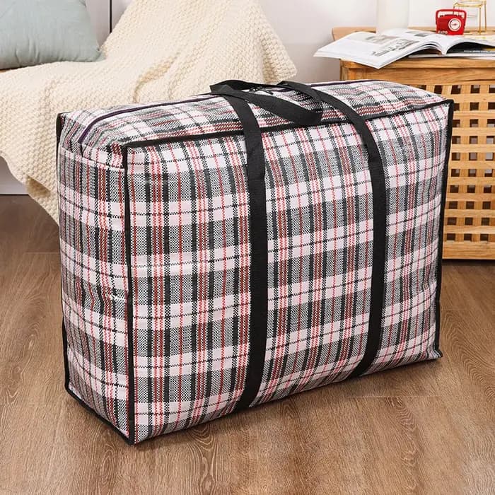 Sac tissé pliable de grande capacité pour maison mobile, sac de rangement de bagages étanche, sac de