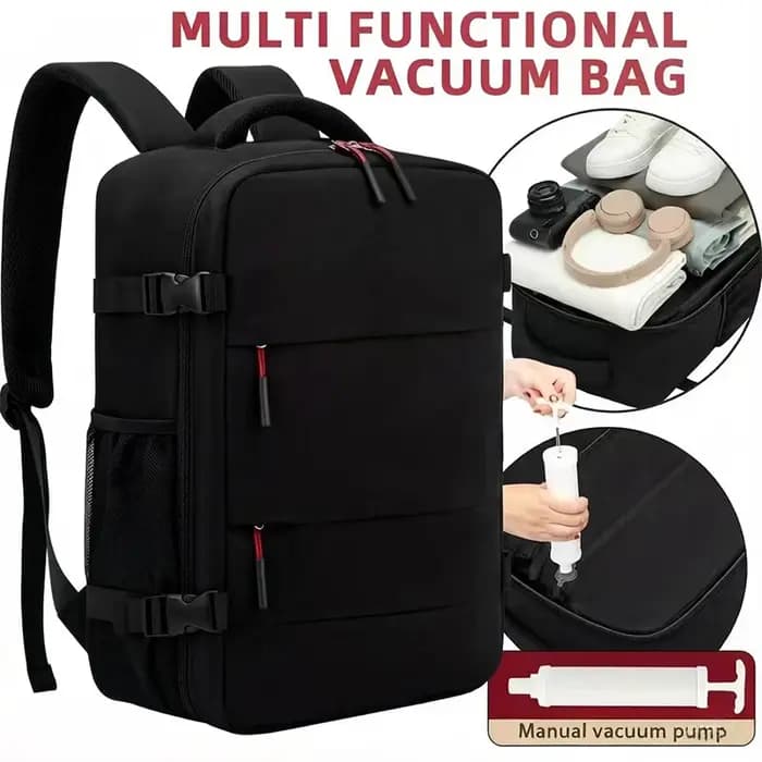 Sac à dos de voyage à compression sous vide