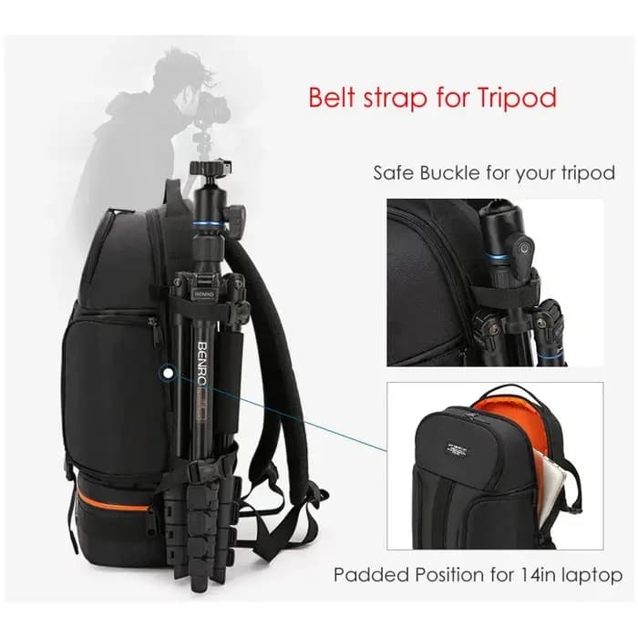 Sac à dos d'extérieur pour appareil photo DSLR