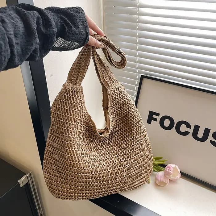 Mode rotin femmes sacs à bandoulière tissé femme