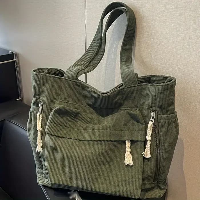 Sac à bandoulière en velours côtelé Travel Master