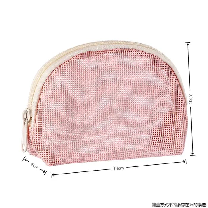 Grand sac de maquillage en maille pour femmes