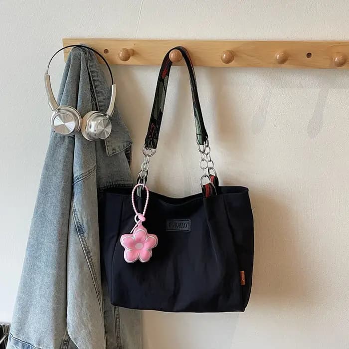 Sac pour femmes avec décoration florale en Nylon
