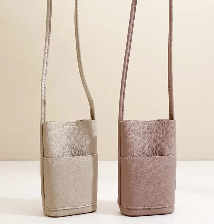 Petit sac à bandoulière en cuir Pu souple pour femmes