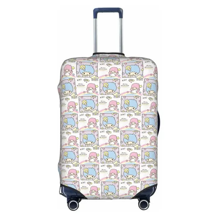 Housse de protection personnalisée pour bagages, motif dessin animé Little Twin Stars, Kiki Lala, adaptée aux valises de 18 à 32 pouces