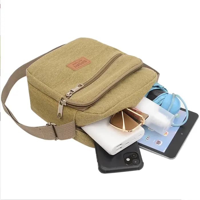 Hommes mode toile petit sac décontracté