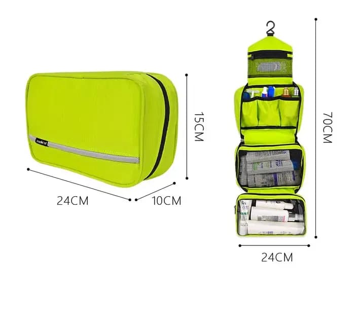Sac de maquillage étanche à fermeture éclair pour hommes et femmes