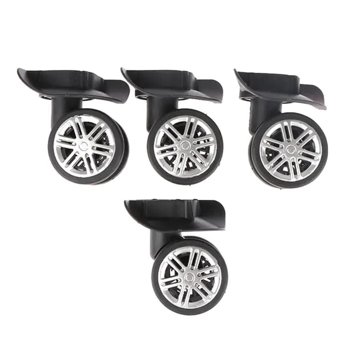 2 Paires de Roues de Remplacement pour Valise à Roulettes