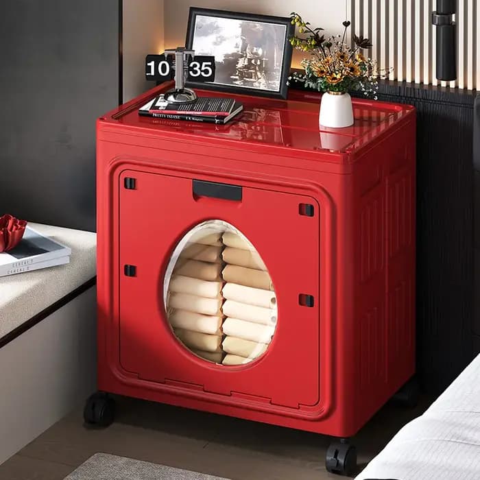 Armoire de rangement pliante pour vêtements, boîte de rangement pour couette de chambre à coucher, porte d'entrée rabattable de grande capacité pour organiser l'armoire de rangement