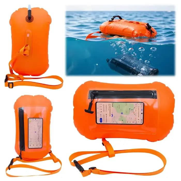 Sac gonflable de sauvetage avec sac de rangement étanche pour sports nautiques