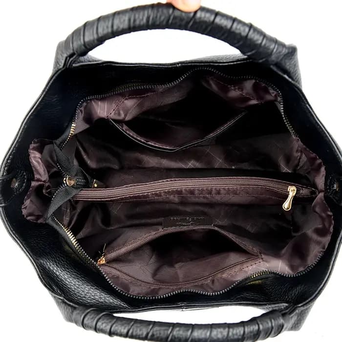Sac fourre-tout en cuir authentique pour femmes