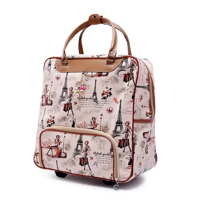 Sac d'embarquement à roulettes pour femmes