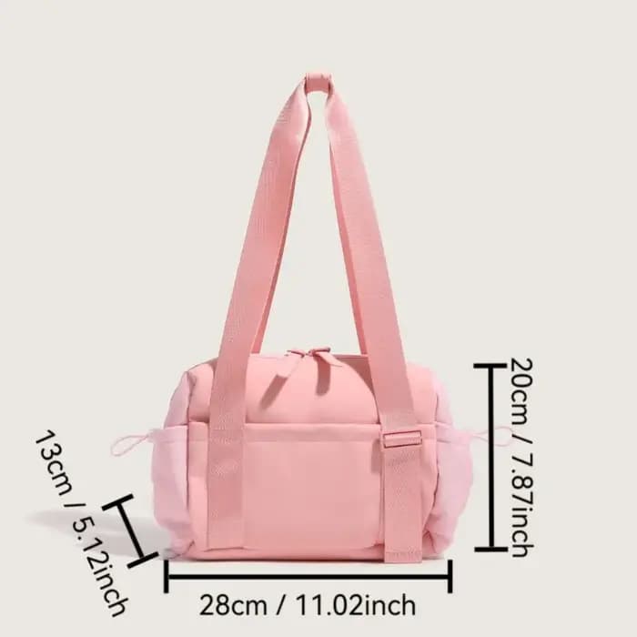 Sac de sport en nylon robuste grande capacité multifonctionnel pliable pour fitness voyage yoga et entraînement avec bandoulière détachable
