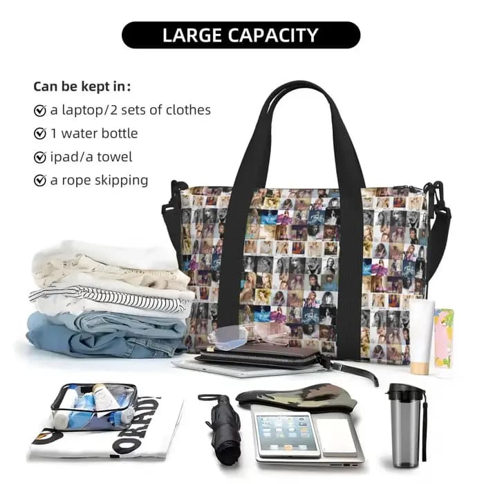 Sac fourre-tout personnalisé Eras Tour pour femme