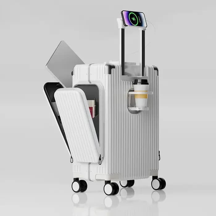 Valise multifonctionnelle à ouverture frontale à trois ouvertures
