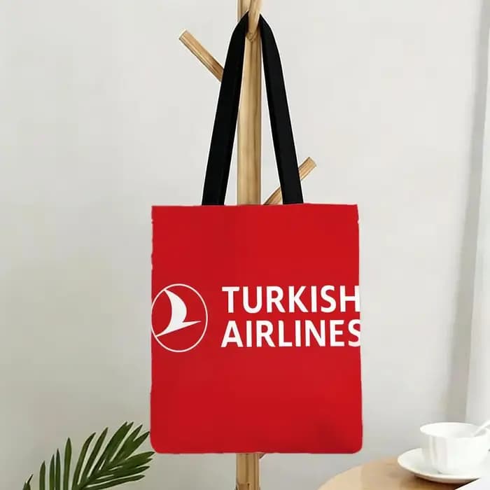 Sacs de rangement de la série Airline Turkish Airlines, sacs imprimés, sacs à bandoulière légers pour le shopping quotidien