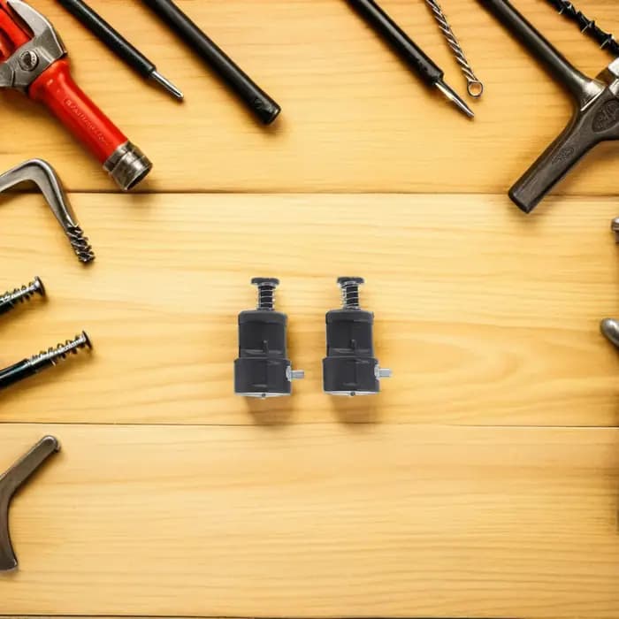 2 Pièces Poignées de Valise Télescopiques avec Clips de Verrouillage