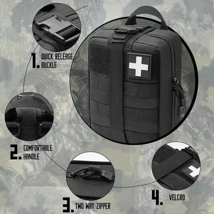 Pochette EMT 1 pièce, pochettes médicales Molle à déchirer