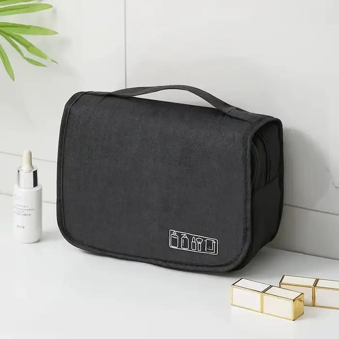 Trousse de toilette de voyage pour homme, portable, grande capacité, avec séparation humide et sèche