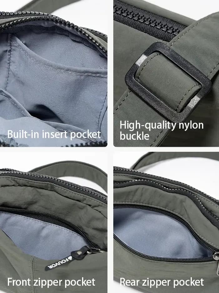 EPOL mode voyage sacs à bandoulière 2025 femme homme unisexe petit sac carré en Nylon imperméable Ou