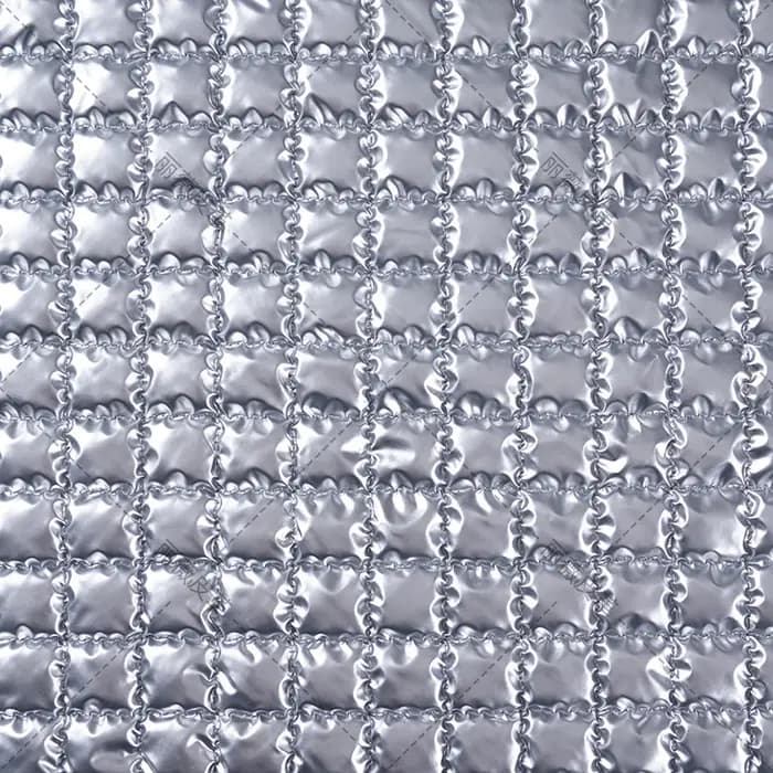 Sacs de maquillage en tissu plissé matelassé brodé