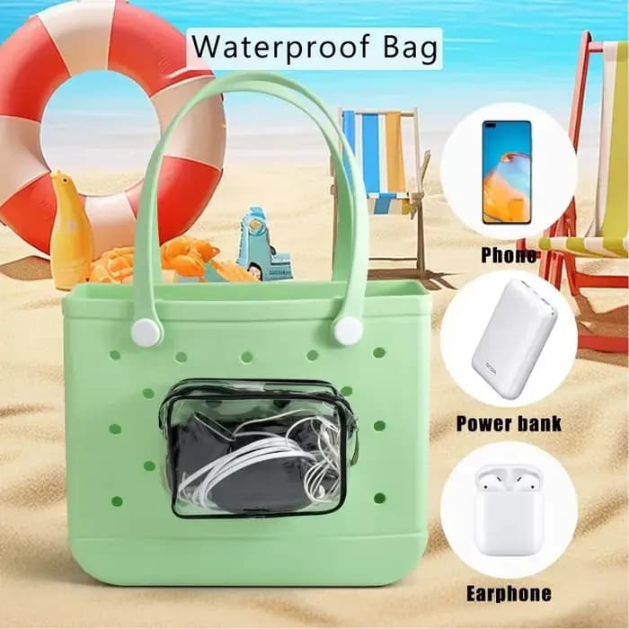 XL clair Sac de plage accessoires Extra Large EVA caoutchouc Sac à main étanche