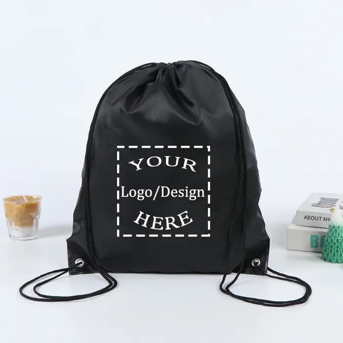 20/50 pièces sac personnalisé impression Logo cartable promotionnel en plein air décontracté gymnase