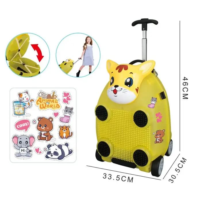 Valises de voyage pour enfants de 18 pouces, dessins animés et anime, valises pour enfants, bagages mignons pour enfants
